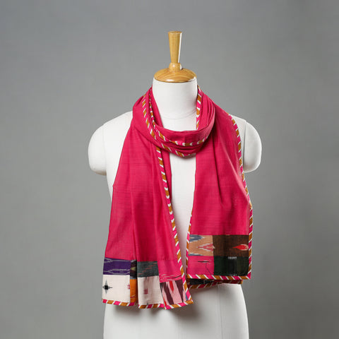 Pink - Handloom Cotton Mangalagiri Stole 07