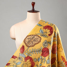  Srikalahasti Pen Work Chanderi Silk Kalamkari Fabric 