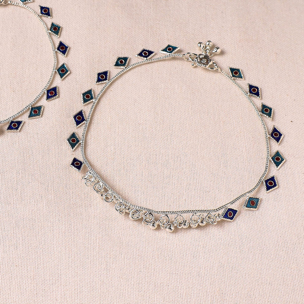 meenakari anklets