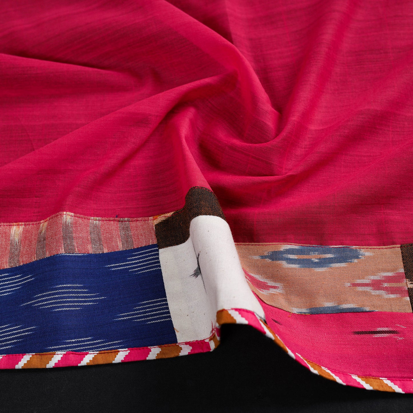 Pink - Handloom Cotton Mangalagiri Stole 07