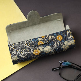Black Floral Printed Handcrafted Spectacle Case 39