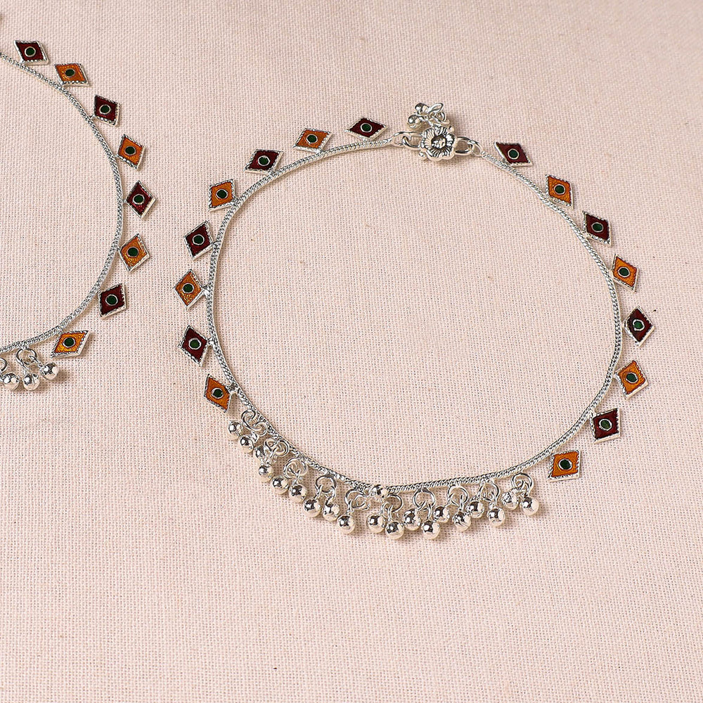 meenakari anklets