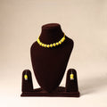 Yellow German Silver Thread Beads Necklace Set