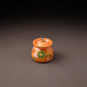 Floral Handpainted Enamelware Stainless Steel Ghee Pot 68