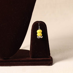 Yellow German Silver Thread Beads Necklace Set