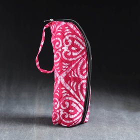 Pink Handmade Cotton 1L Water Bottle Cover