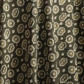 Gray - Bagru Dabu Hand Block Print Natural Dyed Cotton Fabric 01