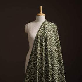 Grey - Gray - Bagru Dabu Hand Block Print Natural Dyed Cotton Fabric 02