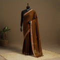 Brown Kandangi Chettinad Cotton Saree with Border