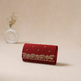 Zardozi Hand Embroidered Clutch 14