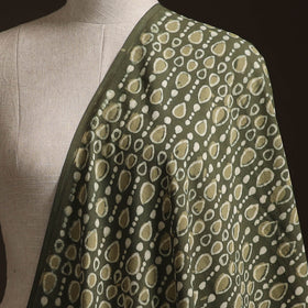 Grey - Gray - Bagru Dabu Hand Block Print Natural Dyed Cotton Fabric 02