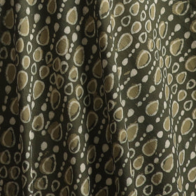 Grey - Gray - Bagru Dabu Hand Block Print Natural Dyed Cotton Fabric 02