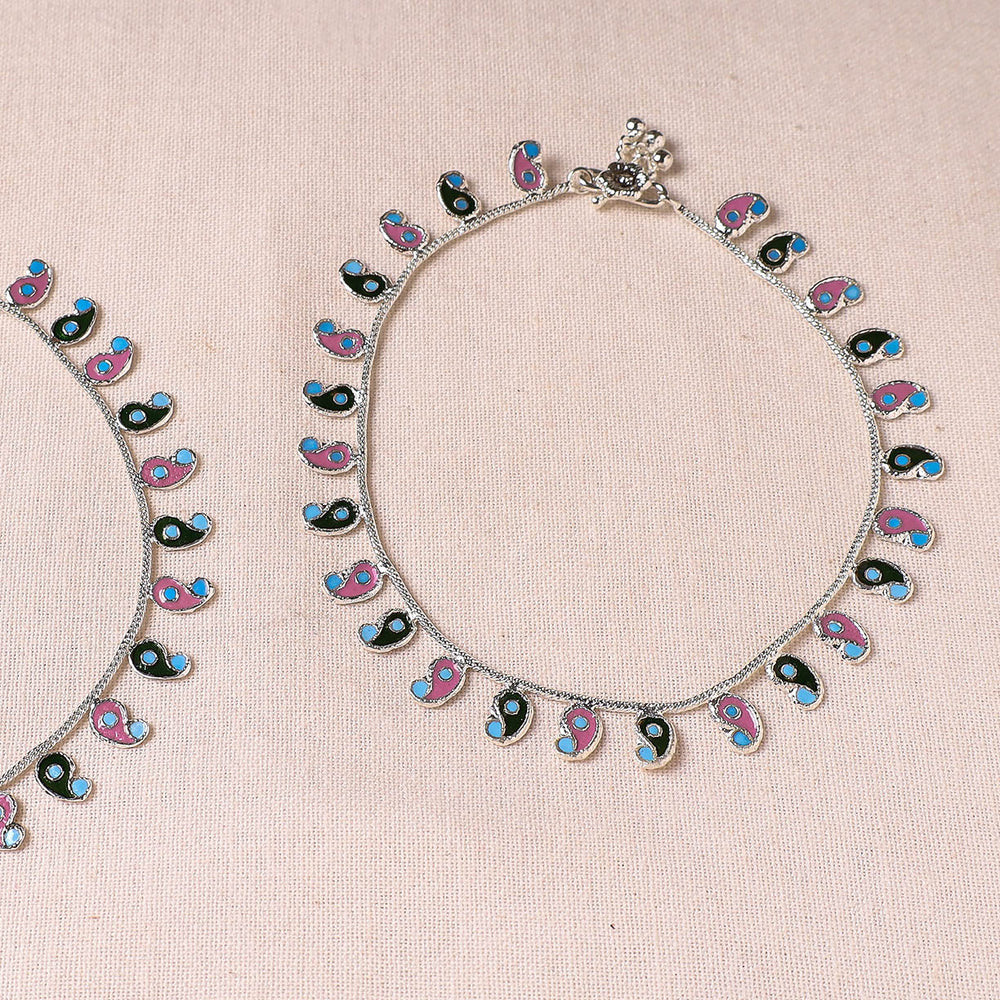 meenakari anklets