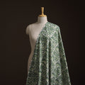 Green - Bagru Dabu Hand Block Print Natural Dyed Cotton Fabric 03