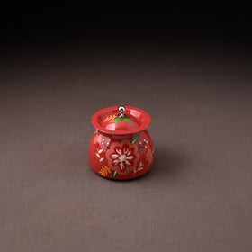 Floral Handpainted Enamelware Stainless Steel Ghee Pot 70