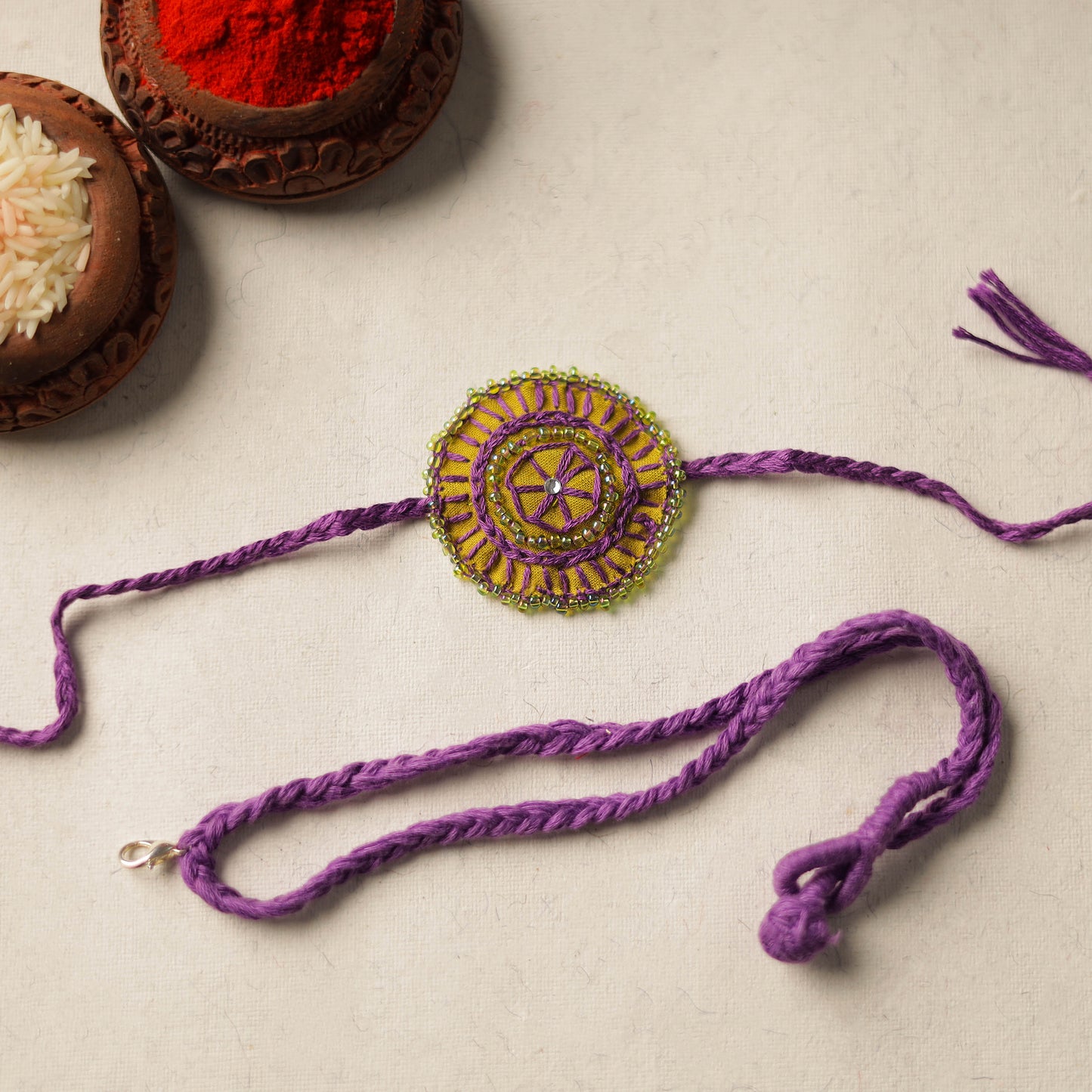 Beads & Thread Work Rakhi