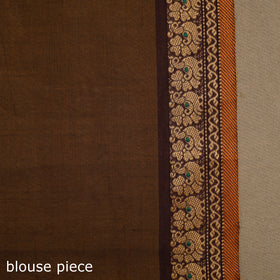 Brown Kandangi Chettinad Cotton Saree with Border