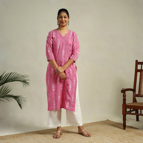 Cotton Straight Pochampally Ikat Kurta for women