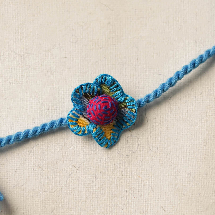 Flower - Handmade Threadwork Kids Rakhi 20