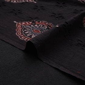 Natural Dyed Ajrakh Hand Block Print Cotton Hakoba Fabric 103