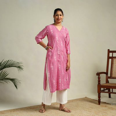 Cotton Straight Pochampally Ikat Kurta for women