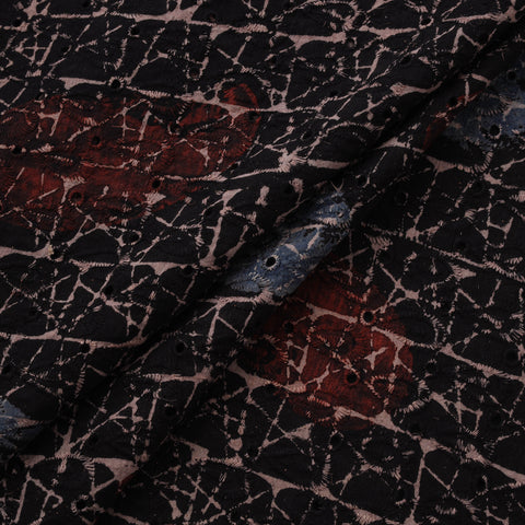 Natural Dyed Ajrakh Hand Block Print Cotton Hakoba Fabric 104