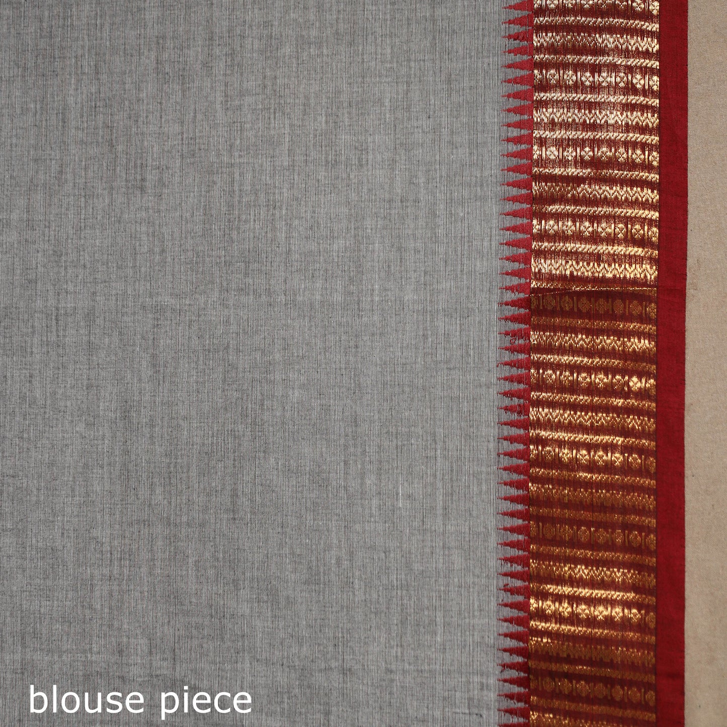 Grey - kandangi chettinad cotton saree with border 110