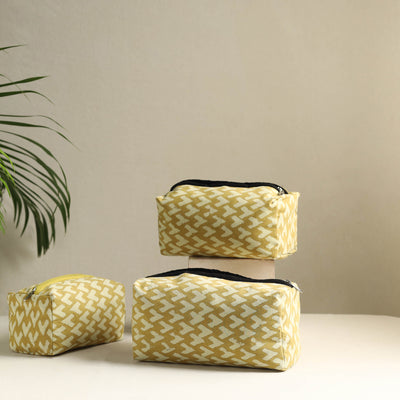 Multipurpose Handmade Cotton Toiletry Bags (Set of 3) 01