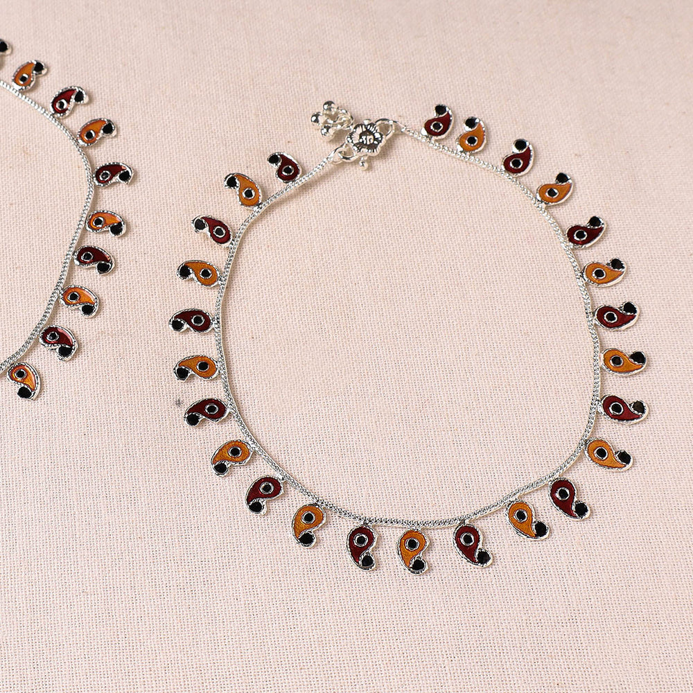 meenakari anklets