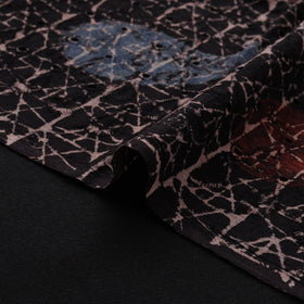 Natural Dyed Ajrakh Hand Block Print Cotton Hakoba Fabric 104
