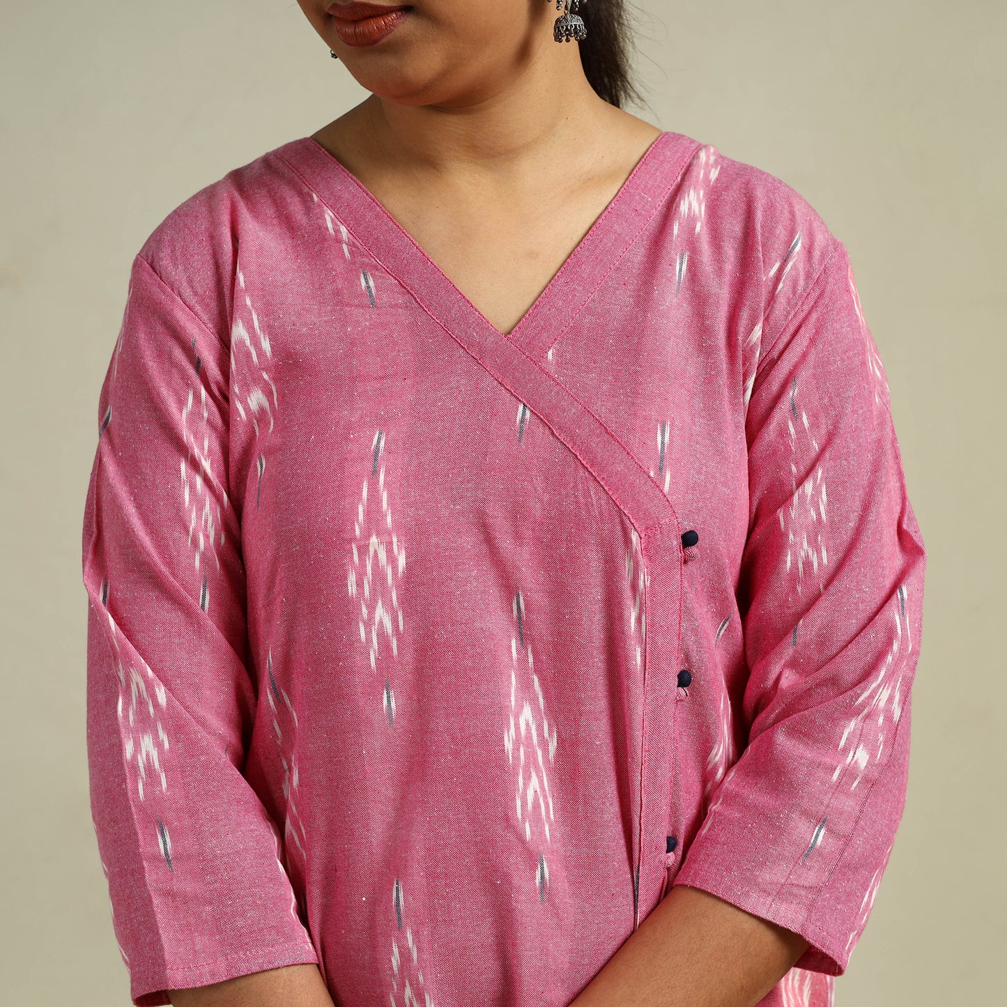Cotton Straight Pochampally Ikat Kurta for women