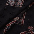Natural Dyed Ajrakh Hand Block Print Cotton Hakoba Fabric 105