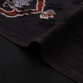 Natural Dyed Ajrakh Hand Block Print Cotton Hakoba Fabric 105