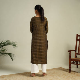Cotton Straight Pochampally Ikat Kurta for women