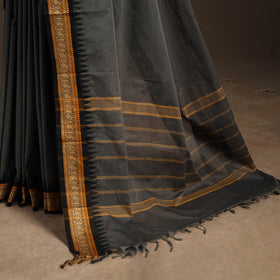 Grey - kandangi chettinad cotton saree with border 111