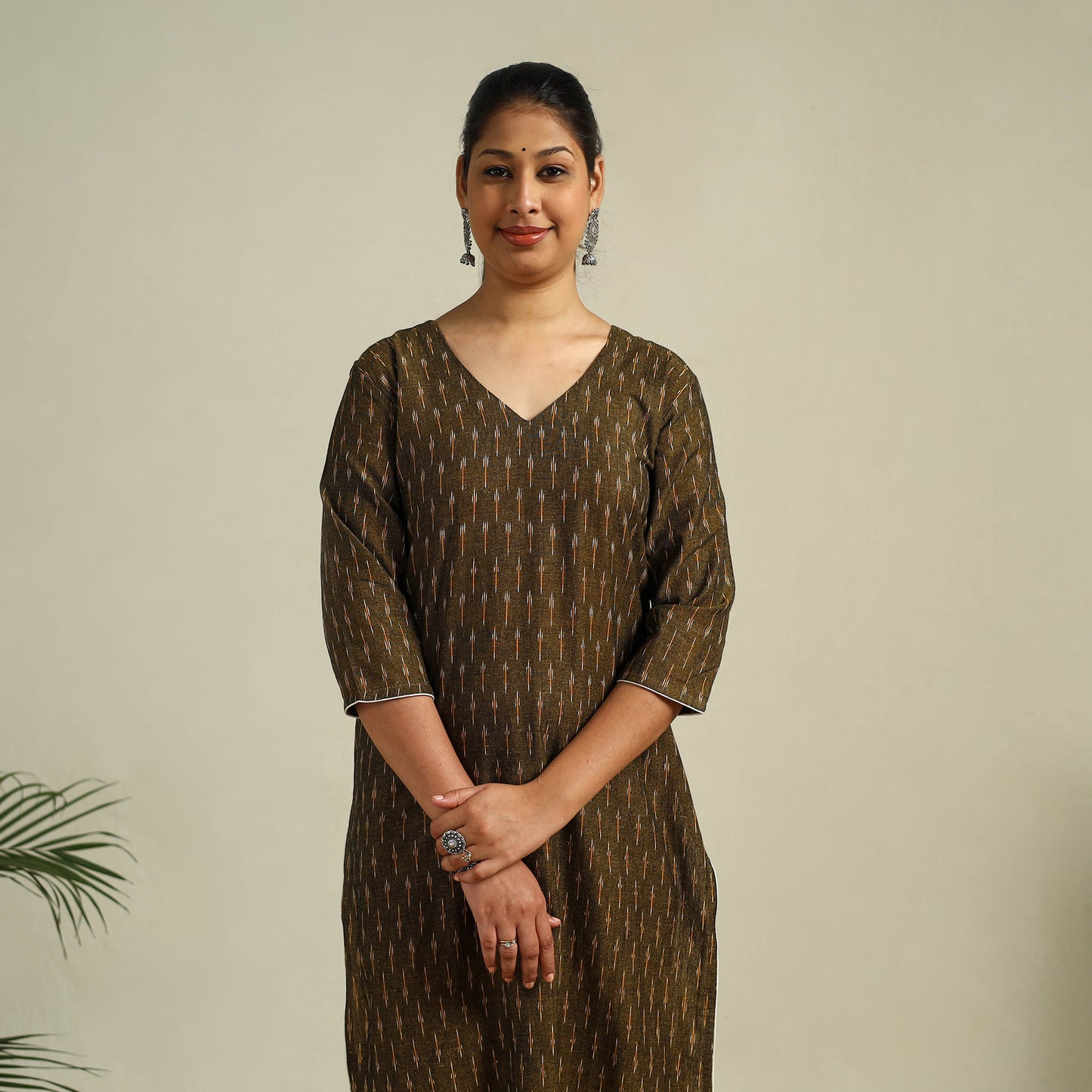 Cotton Straight Pochampally Ikat Kurta for women