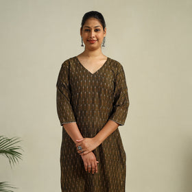 Cotton Straight Pochampally Ikat Kurta for women