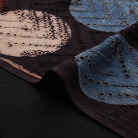 Natural Dyed Ajrakh Hand Block Print Cotton Hakoba Fabric 106