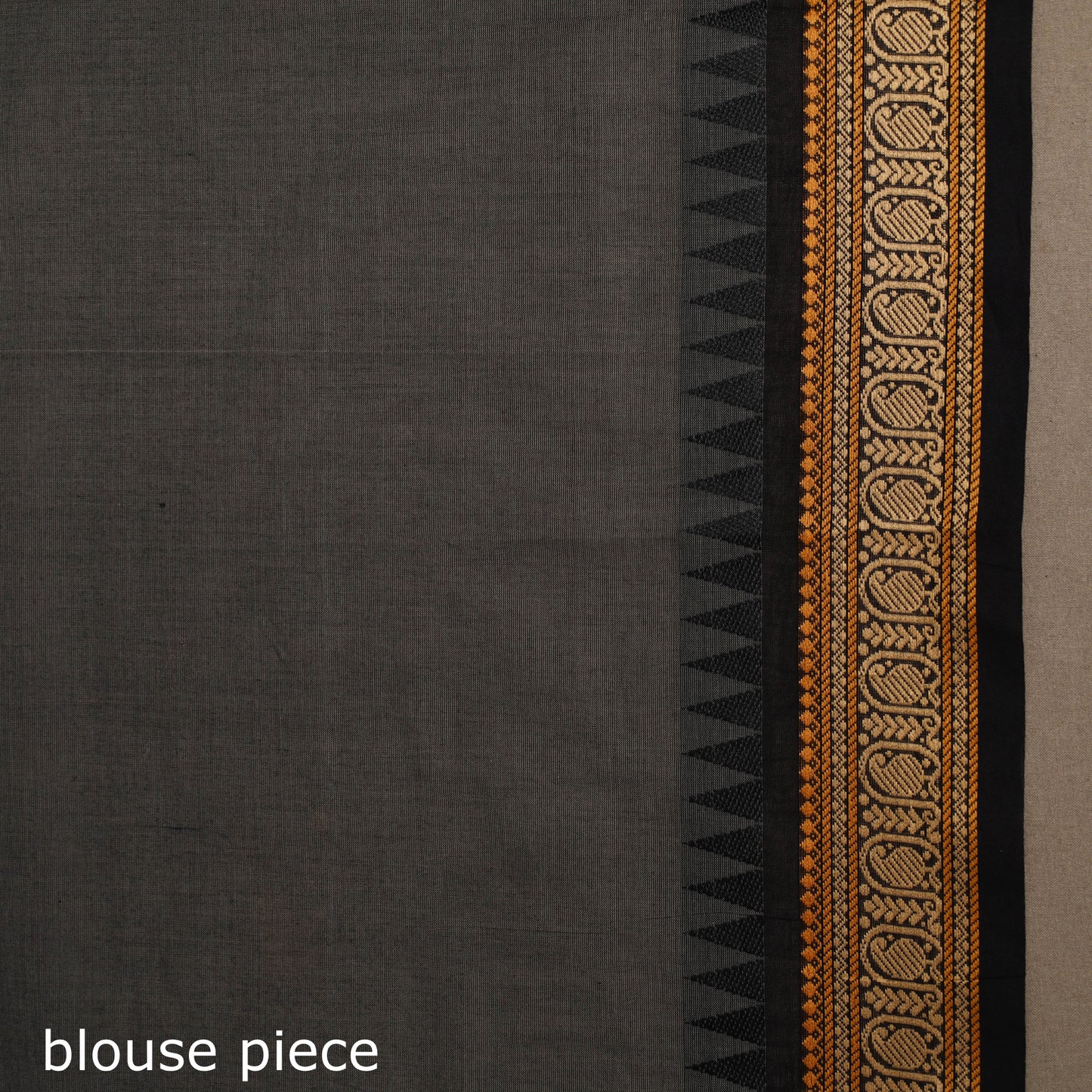 Grey - kandangi chettinad cotton saree with border 111