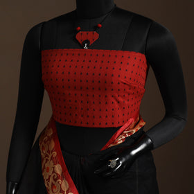 Black - bengali tant saree with matching jewellery & blouse