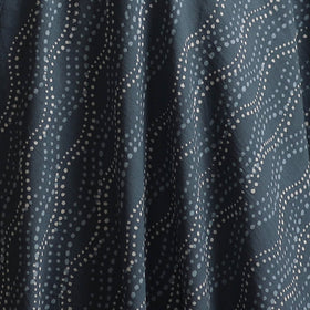 Gray - Bagru Dabu Hand Block Print Natural Dyed Cotton Fabric 07