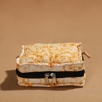 Yellow - Handmade 4 Pockets Cotton Jewelry Bag 13