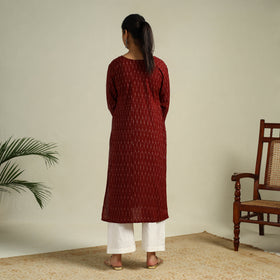 Cotton Straight Pochampally Ikat Kurta for women