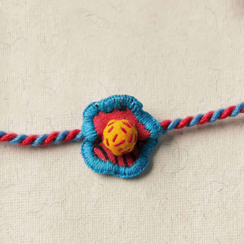 Flower - Handmade Threadwork Kids Rakhi 207