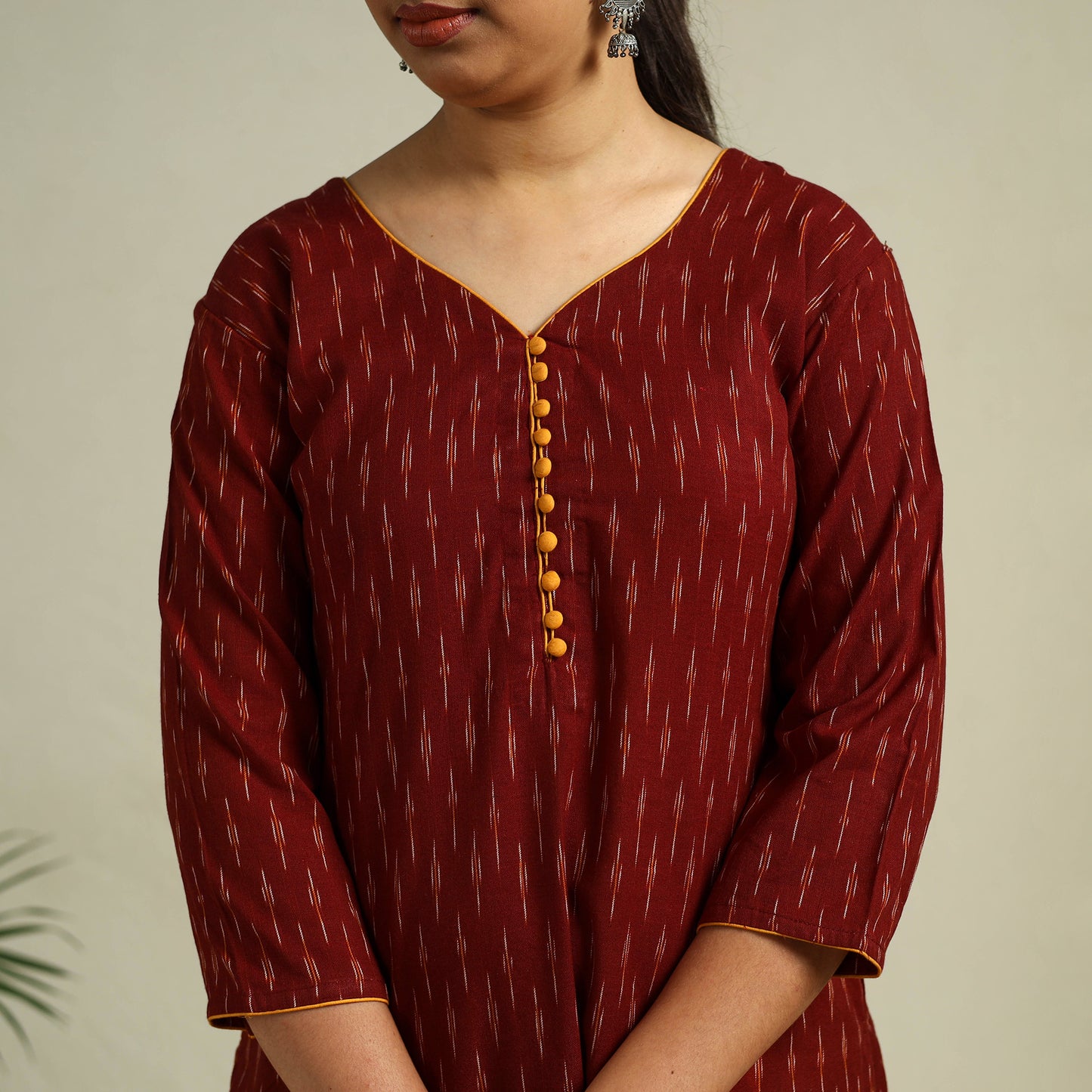 Cotton Straight Pochampally Ikat Kurta for women