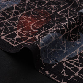 Natural Dyed Ajrakh Hand Block Print Cotton Hakoba Fabric 108