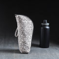 Grey Handmade Cotton 1L Water Bottle Cover