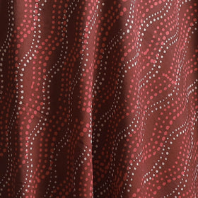 Maroon - Bagru Dabu Hand Block Print Natural Dyed Cotton Fabric 09