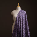 Purple - Bagru Dabu Hand Block Print Natural Dyed Cotton Fabric 10