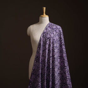 Purple - Bagru Dabu Hand Block Print Natural Dyed Cotton Fabric 10